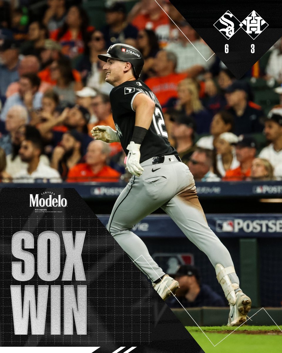 whitesox's tweet photo. Game 1? Game won. https://t.co/c3rLM3MBay