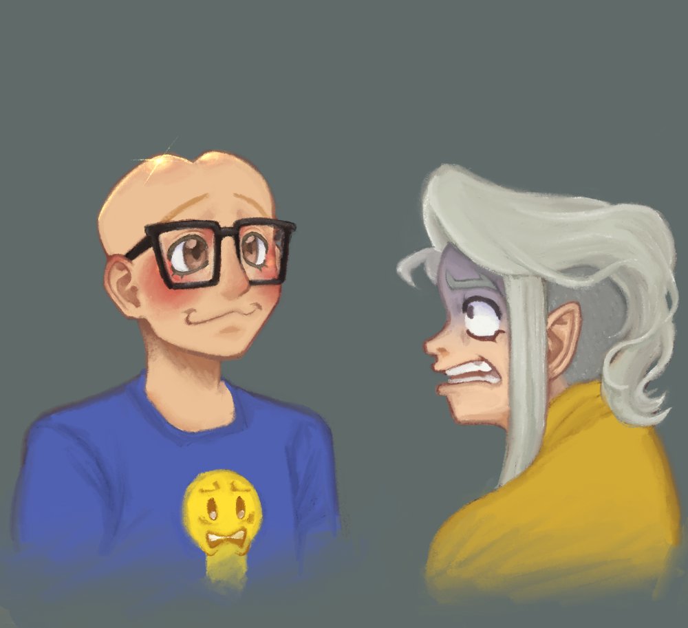 BoredAnimeKid's tweet photo. "I have a ♥ head!"
They wasn't lying...
I head cannon that they look like this bald
#faa #factattack #factattackadventures #fanart #facty #factattackfanart #faafanart https://t.co/1YfPJPZ9jI