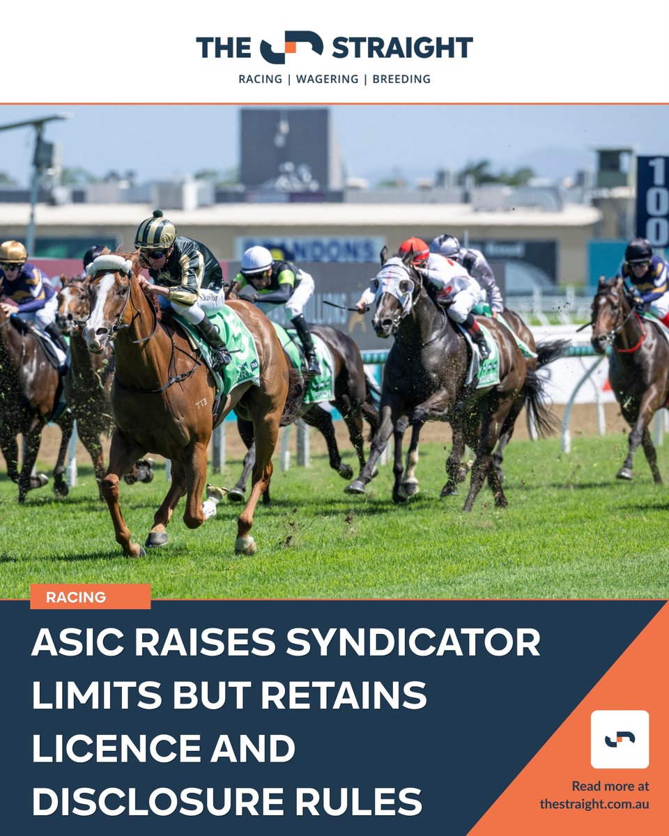 TheStraightonX's tweet photo. Is a higher syndication cap enough if the approval process stays the same?  

ASIC’s new horse-schemes instrument lifts registration-relief thresholds from $500,000 and 50 participants to $750,000 and 75. 

Eligible syndicators can raise more without registering a managed investment scheme, but still need an AFSL and lead-regulator approval of each PDS.

Full story: https://t.co/KxKc2sSGEV