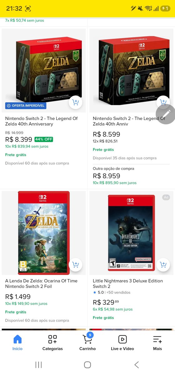 omibranco's tweet photo. Cara, isso dói  e é um total desrespeito com os fãs... cadê o time do @MercadoLivre @NintendoAmerica  que não  vê  isso... situação complicada! 
#ocarinaoftime #zelda #nintendo https://t.co/h1d4EgyELY