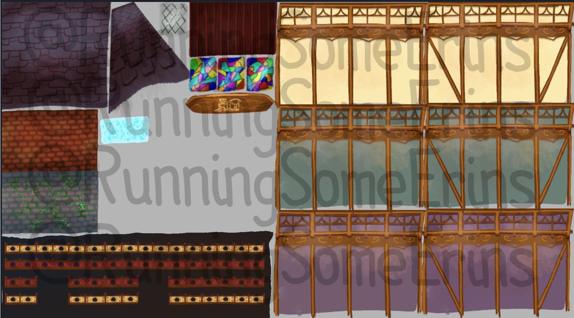 RunningSumErins's tweet photo. I may have bitten off a tedious bite to chew, bespokedly hand drawing any textures that we don't already have for @Slime_64 in-engine.
But I think the end result is pretty much always worth it ๐ฅบ
#Slime64 #indieplatformer #indiegames #blender #unity #3Dplatformer #gamedev https://t.co/rCoj7oOXQt