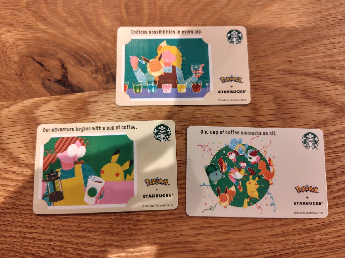 mizuk_05's tweet photo. スタバのポケモン、オンライン無理だったので店舗で買えるリユーザブルカップとカードを購入。かわええ。カップおひとり様１点でした。可能なら２つ欲しかった。
朝から大変だったであろう店員さん、お疲れさまです。 https://t.co/B3oScY36MZ
