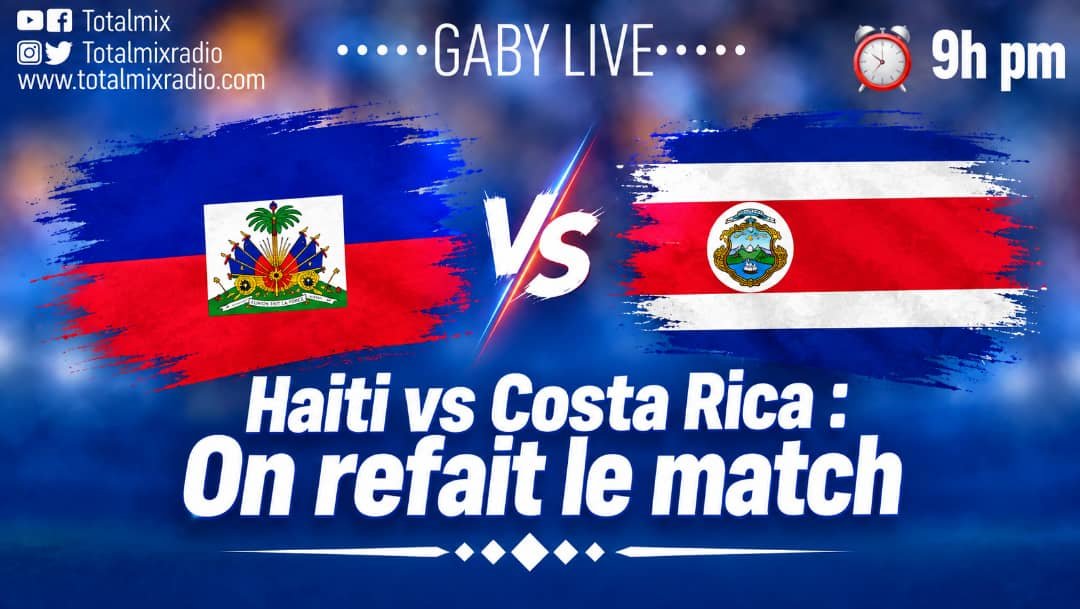 Totalmixtv9's tweet photo. 🎟️🇭🇹 AYITI VS REP. DOMINIKÈN 🇩🇴 –  PLIZYÈ KAT POU FÈ KADO! 🔥

Aswè a sou Totalmix, n ap fè yon bèl sipriz pou nou! 👀🎁

Nou gen 2 kat pou match Ayiti kont Repiblik Dominikèn lan, e ou menm ou ka mete men sou youn ladan yo! 😍

Pou patisipe, se senp: branche emisyon an aswè a, koute sa k ap di yo ak atansyon epi patisipe nan echanj yo nan espas kòmantè yo jiska lafen. Lè n lanse patisipasyon an, se la pou w fè tande vwa w! 🎙️🔥

Pa dekonekte, paske petèt se ou menm n ap anonse kòm youn nan 2 gayan yo! 🏆🎟️

N ap tann ou aswè a nan Gaby en direct sou Totalmix! 🇭🇹🔥

#Totalmix #Haiti #Ayiti #HaitiVsRD #FootballHaitien #GabyEnDirect