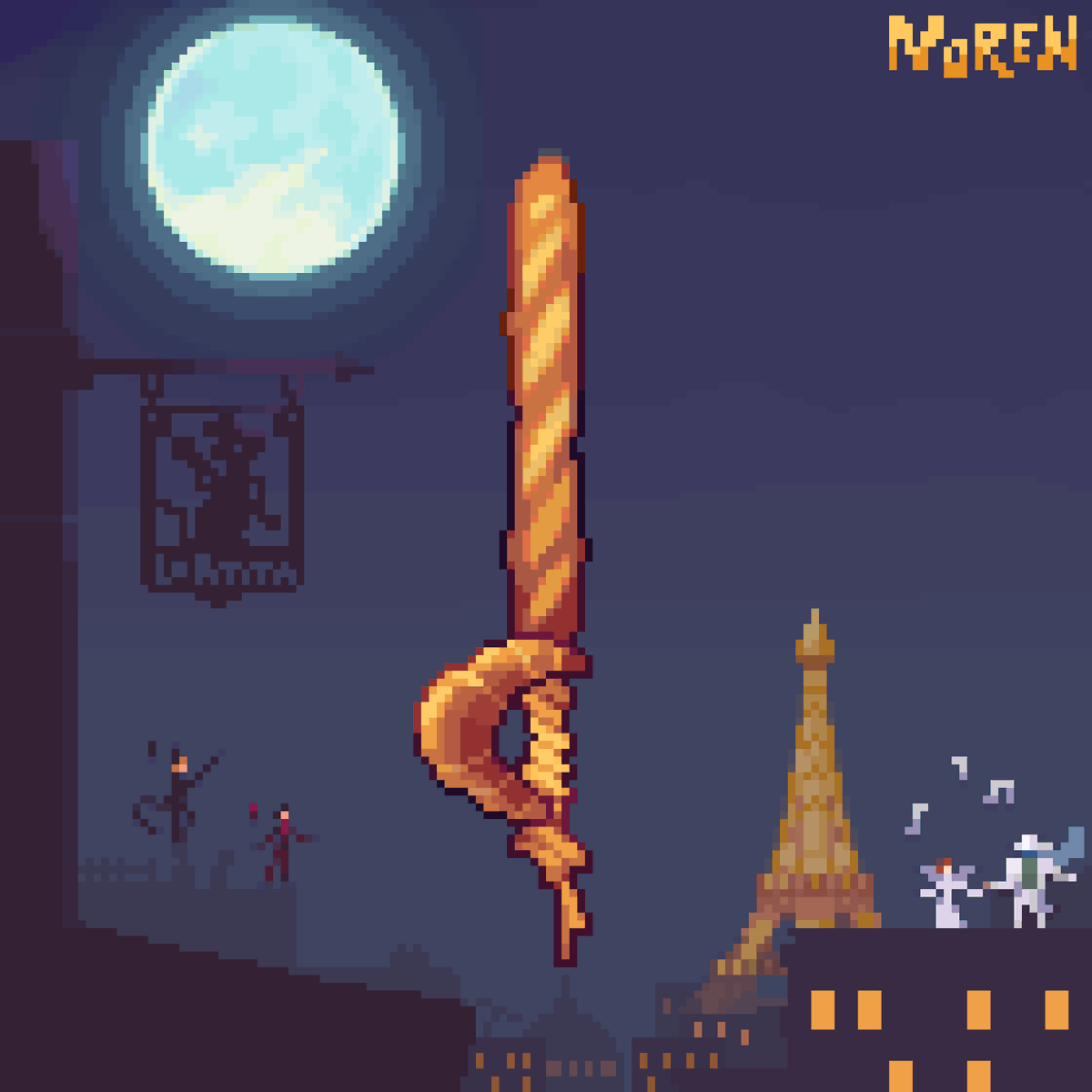 Noren1417's tweet photo. Baked bread-sword

#swordtember #pixelart #ドット絵 https://t.co/0MQA4QSj7a