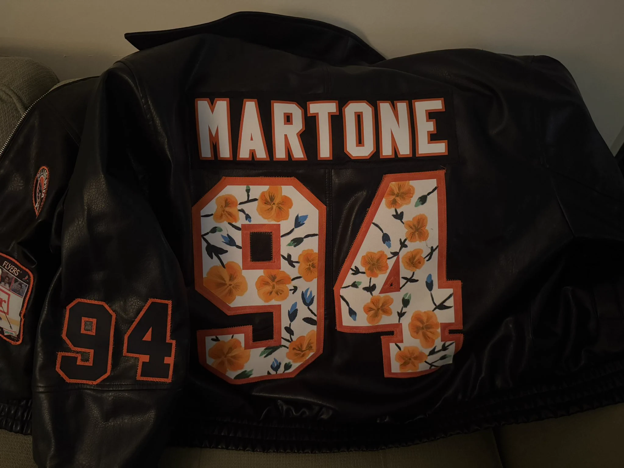 Kate ☻ 🧡🖤 on X: "I hand painted the numbers and hand sewed all the ...