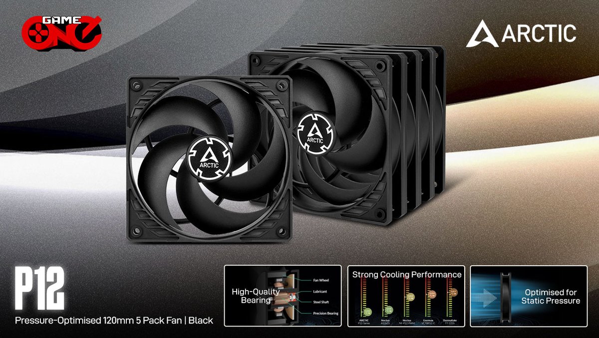 gameoneph's tweet photo. Keep your PC cool with the Arctic P12 Pressure-Optimised 120mm PC Case Fan 5-Pack, featuring efficient airflow, high static pressure, and quiet cooling.
πShop Now: https://t.co/I9VICElxSy
#ARCTIC #ARCTICP12 #P12Fan #PCCaseFan #PCCooling #PCBuild #GamingSetup #GameOnePH https://t.co/FzLBQY9EWV