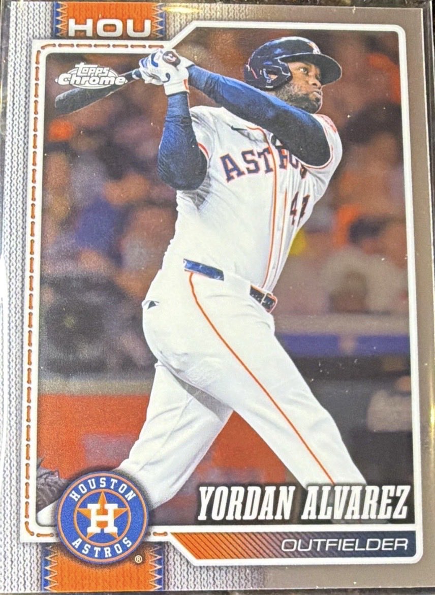 RipSeasonCards's tweet photo. 📬 SOLD & SHIPPING OUT! ⚾🔥
This Yordan Alvarez Topps Chrome is headed to its new home!
📦 We ship within 24 hours
⭐ Great customer service is our #1 priority
Thank you for supporting Rip Season Cards! 🙌
#RipSeasonCards #TheHobby #SportsCards #ToppsChrome https://t.co/JXEHJSpiAq