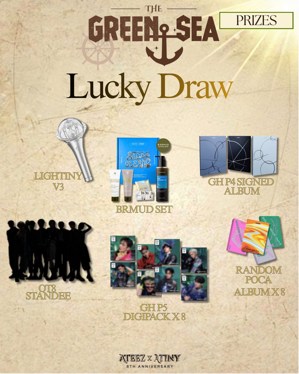 aporiaviii's tweet photo. 🧭🌊PRIZES AWAIT THE BRAVEST WANDERERS 🏆‼️
Join us on our treasure hunt!
🗓️ 24th October 2026
📍 Cloud Cafe, Lalaport
🕑 1.30pm-3.30pm

Gather your crew &amp; get ready for the adventure by filling the RSVP form below!
[ https://t.co/6ZDNP0kjkh ]

#TheGreenSeaAwaits #ATEEZ #ATINY https://t.co/5ozqlUz5Q0