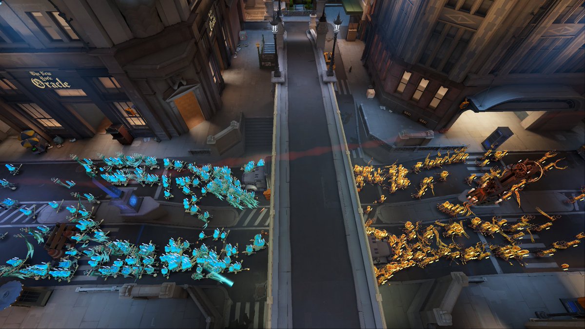 LotUDev's tweet photo. I paused AI for 40 minutes to look at the new map, and now there's like 5 billion troopers duking it out in mid and my game is running at 1 FPS. Help https://t.co/33UVnxT5iH
