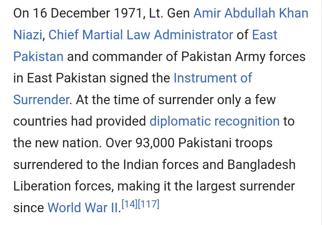 Thor93478896's tweet photo. @manjidweller @nepalimeow @ETB4NC Lmao the cope you poopistanis do is unmatched 😂

You oppressed Bangladeshis for months, then India showed you your place in less than 2 weeks. 

If 93,000 is "handful" then why did you give up? You did the largest surrender since WW2, nice record 🤡

https://t.co/YC7im5RBmW https://t.co/QN92LZrSqz