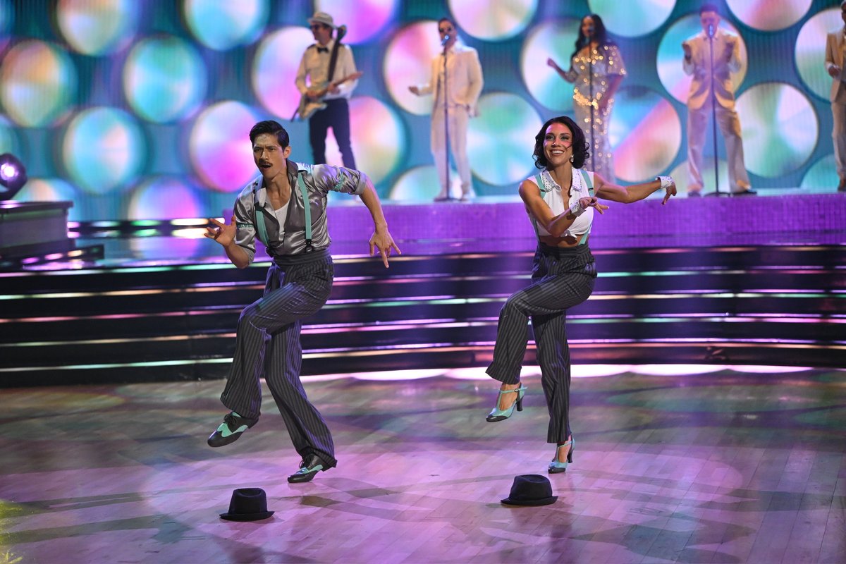 officialdwts's tweet photo. Harry Shum Jr. and Jenna Johnson made our dreams come true with that powerhouse #YachtRockNight Jive! 💥 #DWTS https://t.co/OQU17XXu2W