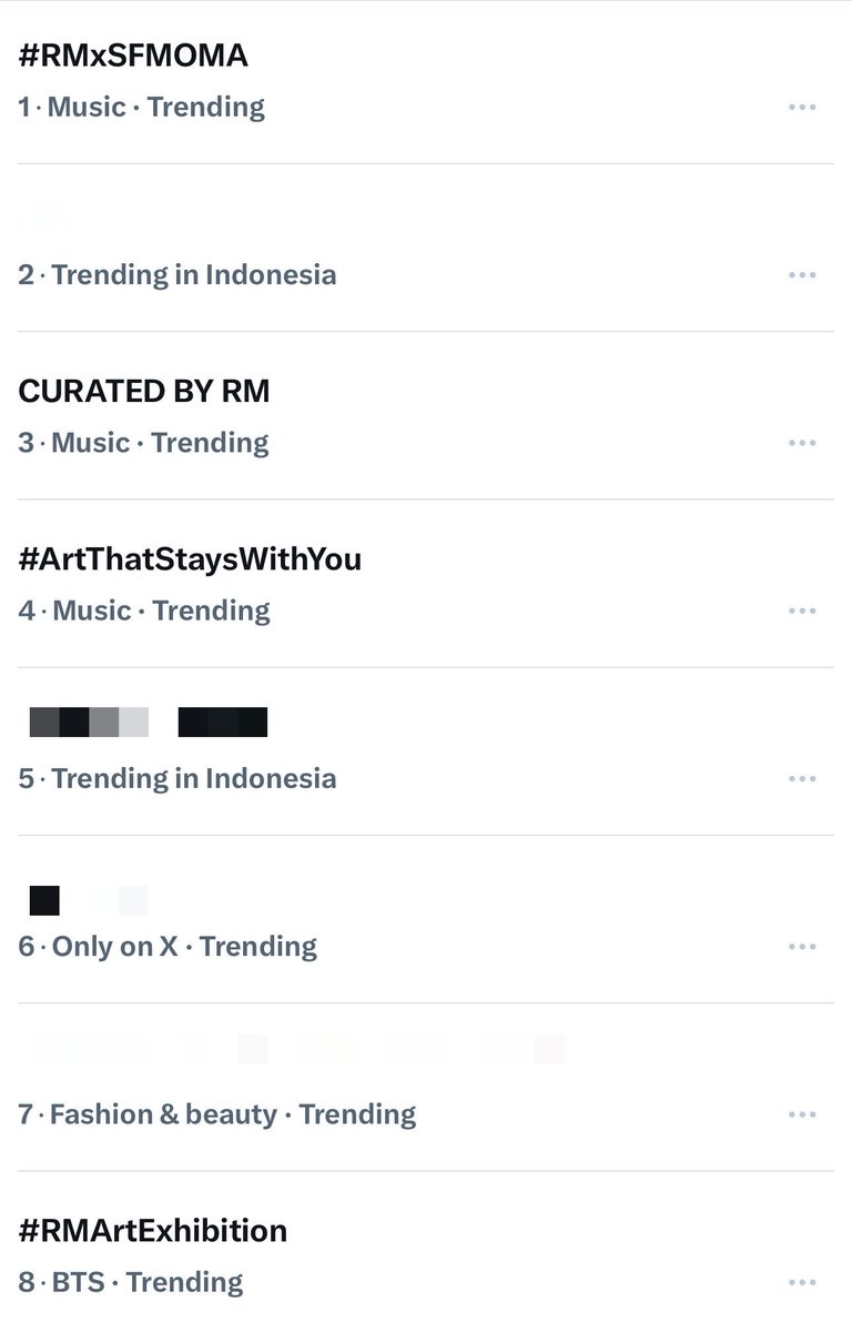 NSS_forRM's tweet photo. 🎉 Keyword &amp; hashtag perayaan debutnya #RM sebagai kurator saat ini sedang trending di X! 

Yuk terus bagikan momen debut RM sebagai kurator dan gunakan keyword &amp; hashtag agar tetap menjadi hot topic hari ini 🫶🏻

RM X SFMOMA
CURATED BY RM
#RMxSFMOMA
#ArtThatStaysWithYou https://t.co/2Zo8q8N5GZ