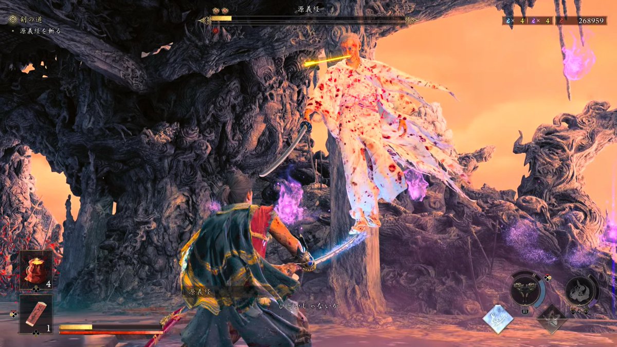 spider_zoo's tweet photo. 鬼武者WSクリアしたぞおらあああ！！
ボス戦闘がきつかった…

でもまぁ回数重ねてくうちに攻撃に対応できてきて、やっと倒した時の達成感は半端ないですな！

今では受け流しした時の刀が擦れる音が快感になっております笑

あと矢で攻撃すると刺さったままになるの戦闘中笑うからやめてw

#鬼武者WS https://t.co/8LZHzNUJBy