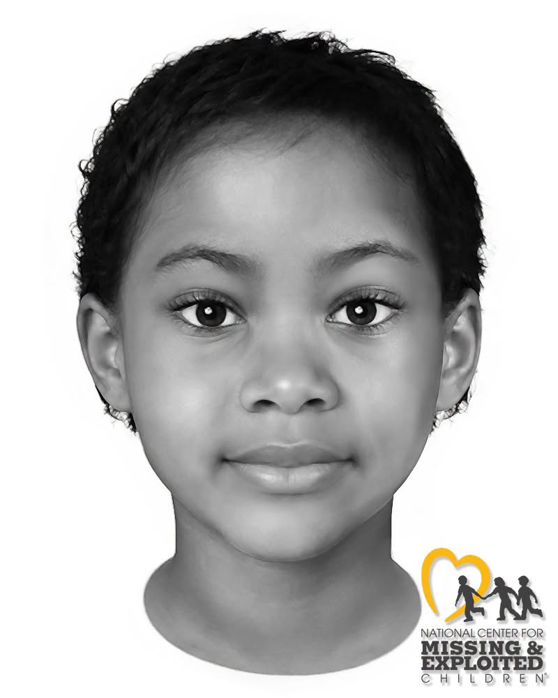 NCMEC's tweet photo. This little girl deserves her name back. Do you know who she is?
On Sept. 1, 2026, the unidentified girl was found deceased. She is believed to be 8 to 11 years old and was found in the Dominguez Channel in Carson, California.

A NCMEC facial reconstruction shows what she may have looked like in life.

Someone may recognize her. Take a closer look at her face and clothing: https://t.co/qqS8xFODG9

If you have any information, call NCMEC at 1-800-THE-LOST.