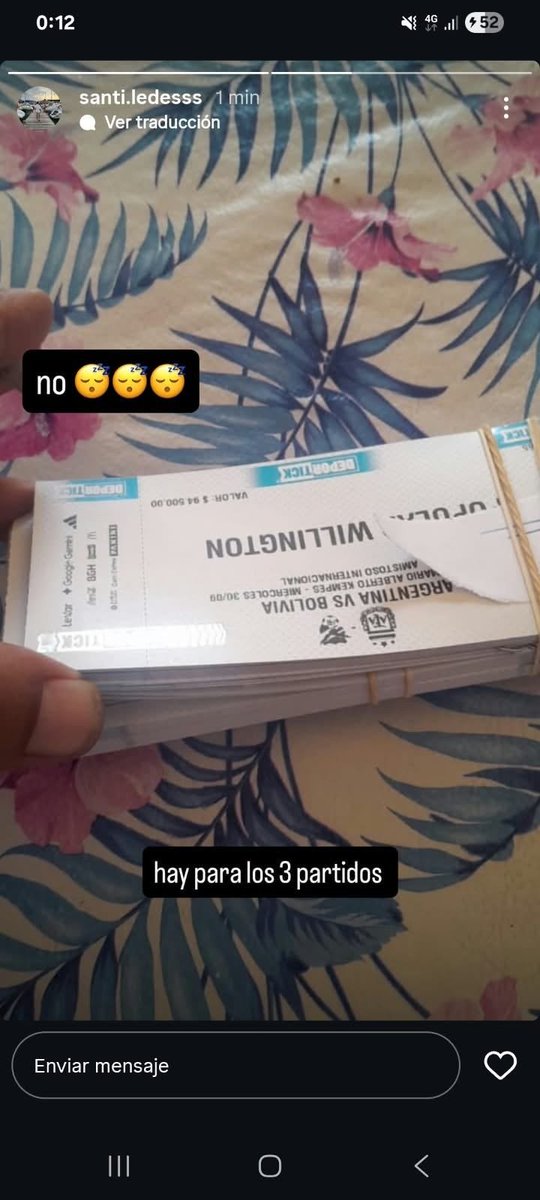 juanmatucci's tweet photo. Igual, tranquilos: si quieren ver a Messi retirarse de la Selección con Benín, le pueden comprar entradas a Santiago Ledesma, dirigente de San Miguel, que las anda vendiendo por Instagram.

Mientras vos esperas en la fila virtual como un logi, los dirigentes de la AFA de Tapia y Toviggino revenden entradas para "la última de Leo".

Este es el fútbol argentino que tenemos. Sobran las palabras.