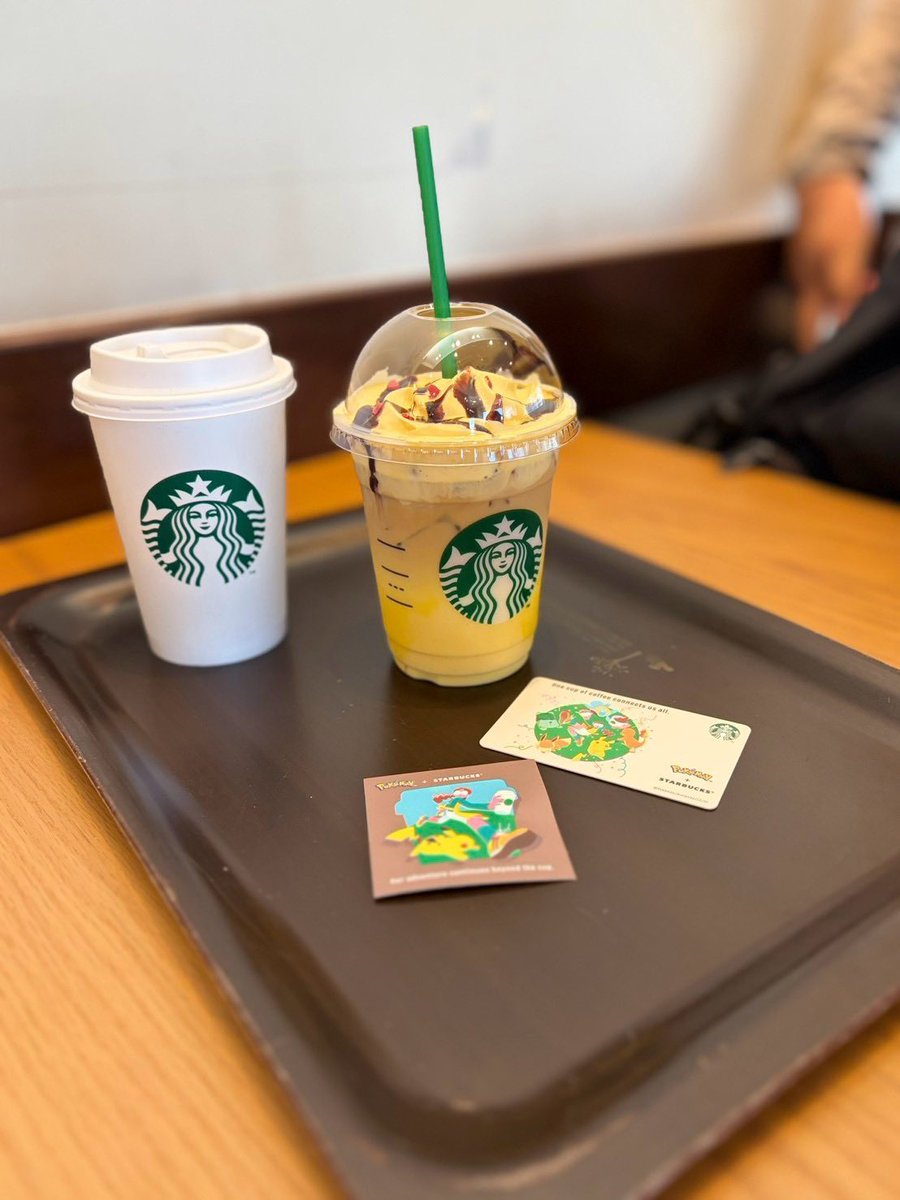 rokipgo's tweet photo. 家族で朝活スタバ☀️
スタバ普段行かないけどピカチュウ美味しかった✨ https://t.co/D22xr3c84O