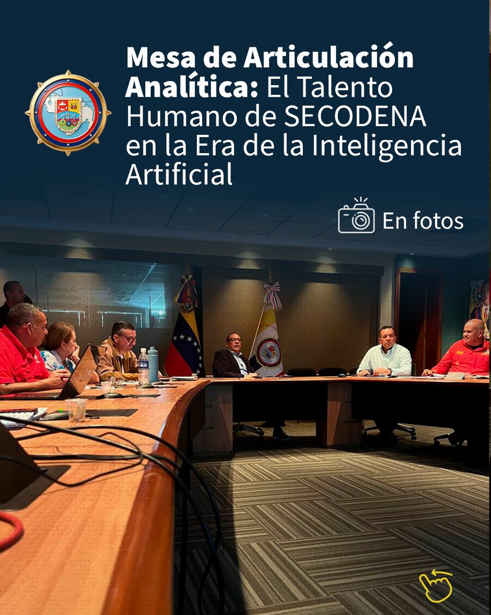secodena_ve's tweet photo. Con el propósito de fortalecer el talento humano frente a los retos tecnológicos actuales, el MG Jesús Villamizar Gómez, secretario general de SECODENA sostuvo un encuentro estratégico con el personal de analistas y jefes de división. https://t.co/zL8yf5LjPx