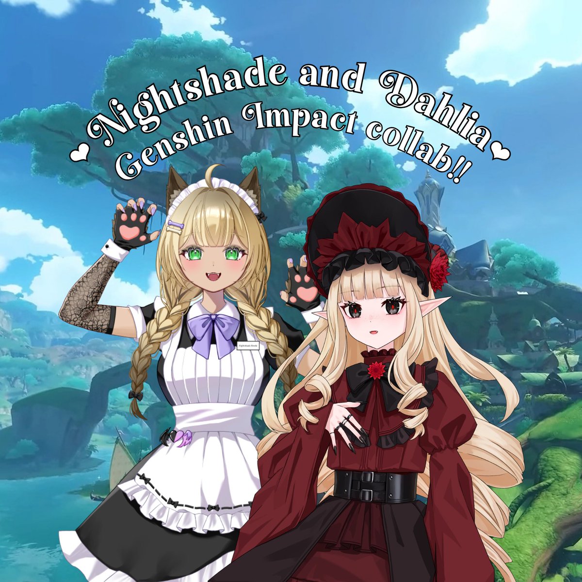 _dollydahlia's tweet photo. COLLAB WITH @NightshadeHowle HAPPENING TONIGHT @ 10PM EST~ 

Be sure to check out her post and join her Discord server to watch the gameplay!! ♥️💜 https://t.co/3ivzg9ISK6