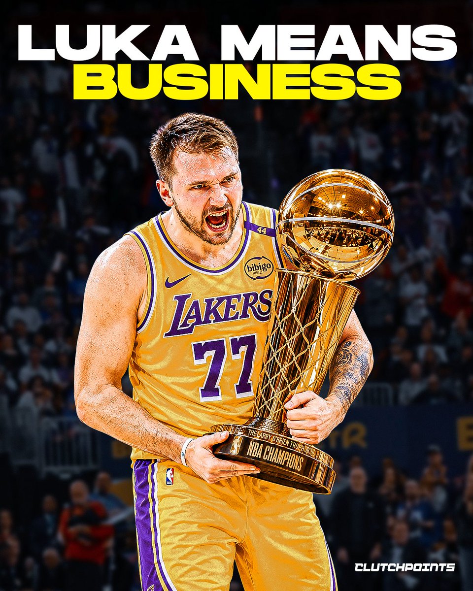 lukanationcp's tweet photo. Luka Dončić has one goal with the Lakers. 👀🏆

“Championship. If that's not your goal, I don't know what you're doing here.”

Luka knows what time it is. https://t.co/abj2zD0Cw3