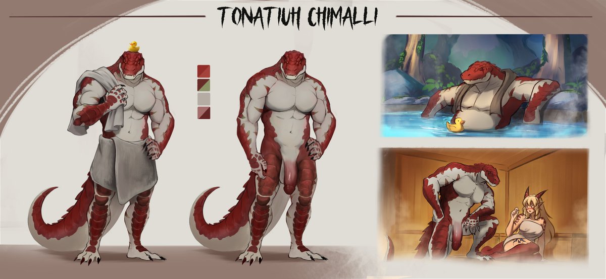 Faust_Seargit's tweet photo. A reference for Tonatiuh based on the outcome of the last comic I posted. He is the son of Brazsk and Saraphine. Start of the comic can be found here. https://t.co/dz5rLSMXbI https://t.co/vglpnxRhtY
