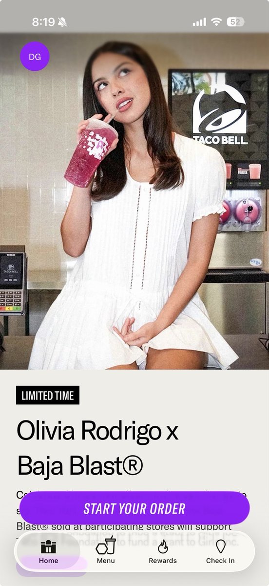dgweeds's tweet photo. God is real in the Taco Bell app https://t.co/08OdCDLKRc