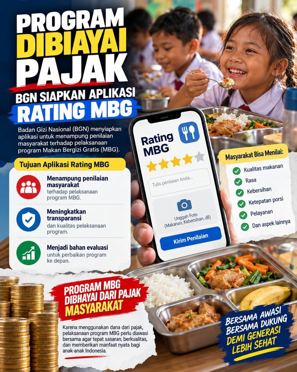samsamdrf's tweet photo. Program Makan Bergizi Gratis tidak hanya menjamin kecukupan gizi anak-anak, tapi juga berkontribusi mencetak generasi unggul menuju Indonesia Emas 2045. #mbg https://t.co/UxNZFKxl5j