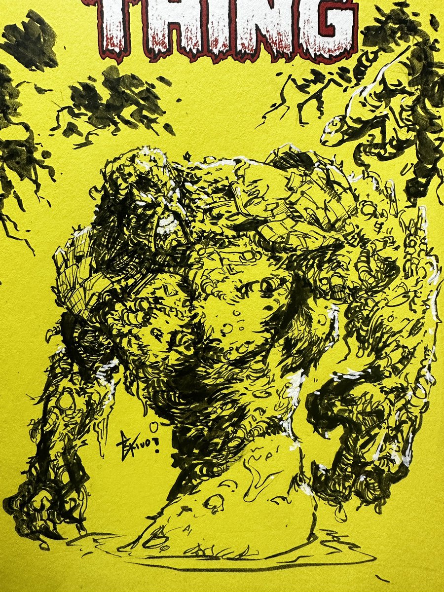 Eskivoart's tweet photo. Swamp Thing https://t.co/jRFJUvh6Gi