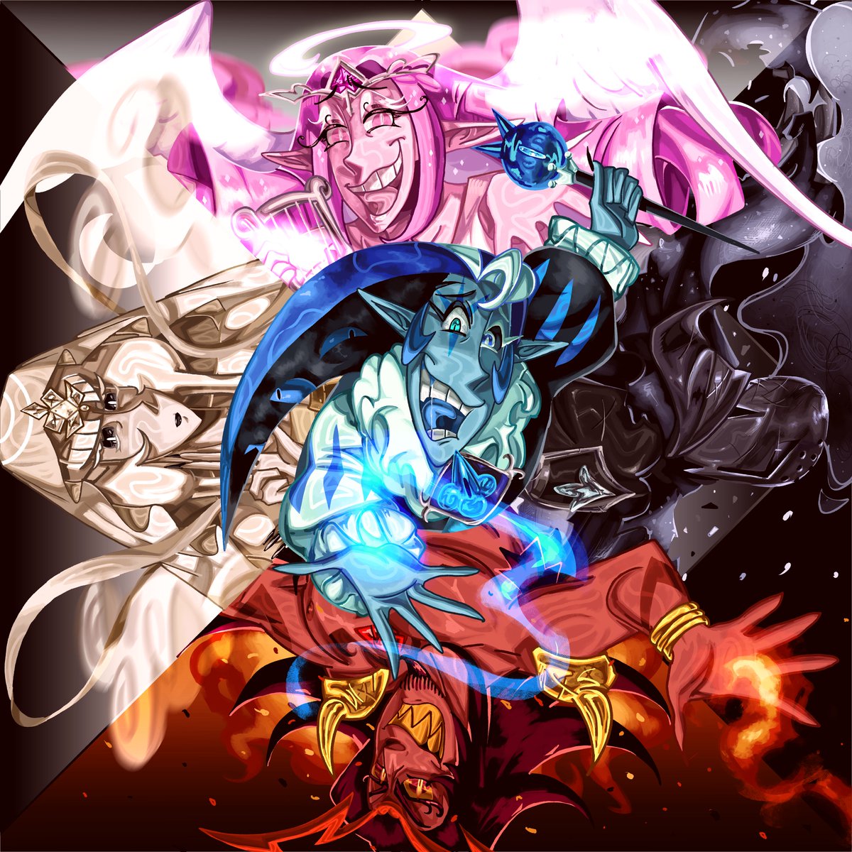 SweetsNeptune's tweet photo. Repost because i think this is genuinely the best piece i have ever done in my entire art career Ok? Ok. #cookierunfanart https://t.co/NcO5lBbpHq