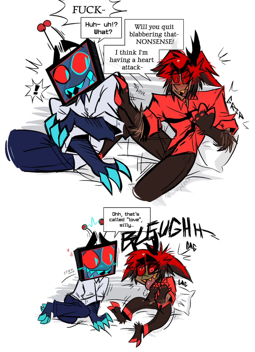beviplexx's tweet photo. #radiostatic
this is how alastor gets flustered https://t.co/6CDDnml6hR