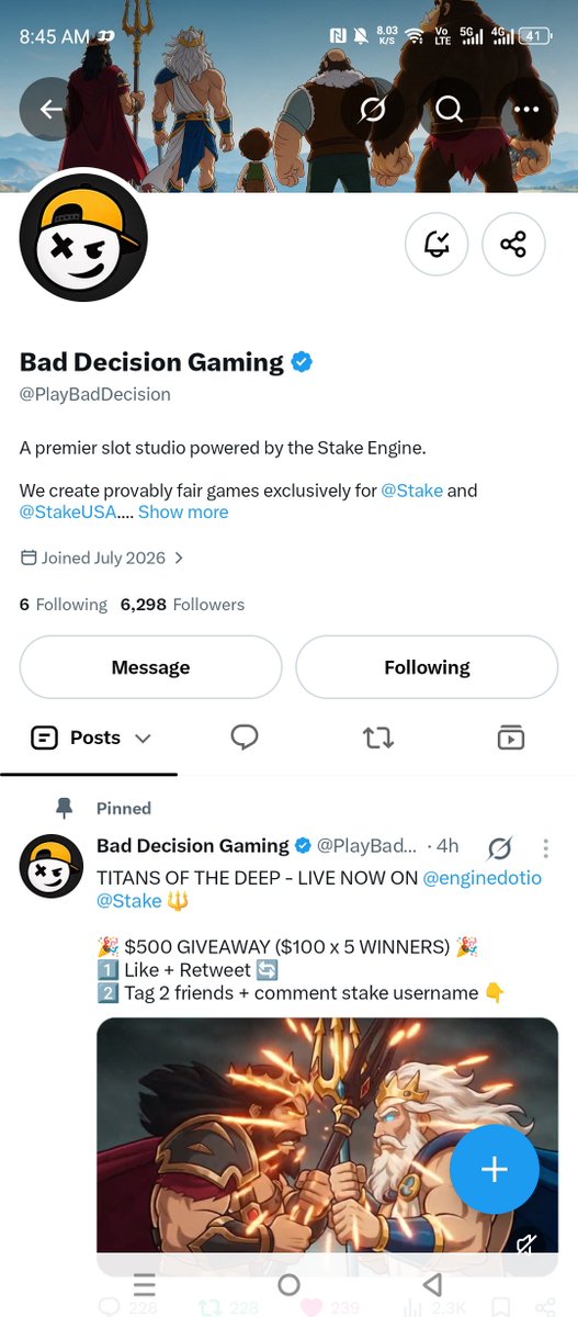ox3dokie's tweet photo. @PlayBadDecision @Stake BIG BOSS really dropped that $270,672 Titans of the Deep hit then turned around and put $10k back into the community 👻

Entering — RT done.

Tagging @riegotxt @irvaeth
Stake : itsmarkuz23 https://t.co/lhfjh9QXaG
