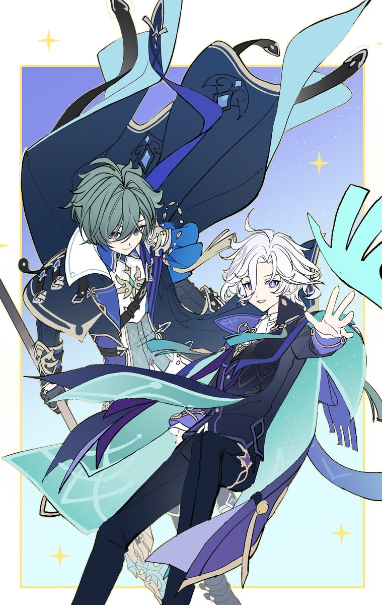 Dubian_muxia's tweet photo. #Lohen #Mitya #GenshinImpactㅤ  这两位对我的眼睛很好... https://t.co/JYkegszXDN