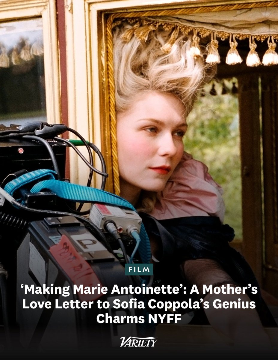 Variety's tweet photo. In "Making Marie Antoinette," a feature documentary about Sofia Coppola's 2006 film, audiences got to see Coppola butting heads with her cinematographer, who wanted more shots showing the perspective of King Louis XVI:

“It’s hard to believe twenty years ago that the female point-of-view was so unusual," said Coppola. "Now I’m more comfortable at being assertive at what I want… I was still trying to find my way of being assertive on set about what I wanted.”

https://t.co/6mIxQHKbRw
