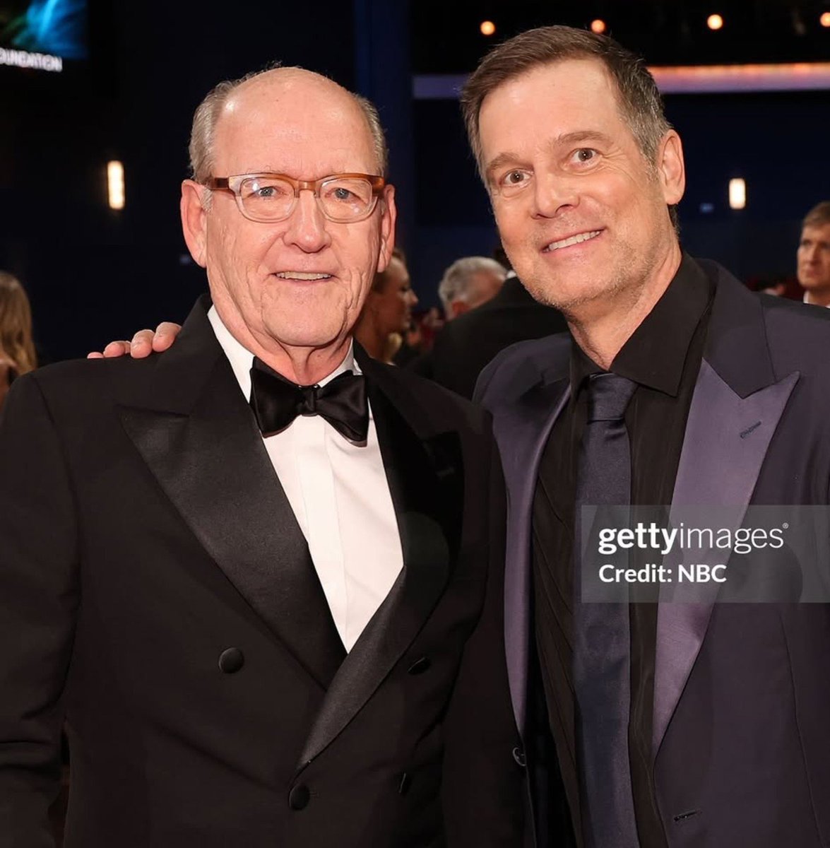 BOFPETERKRAUSE's tweet photo. Peter Krause and Richard Jenkins, reunion after 25 years. https://t.co/AB05tvPz0R