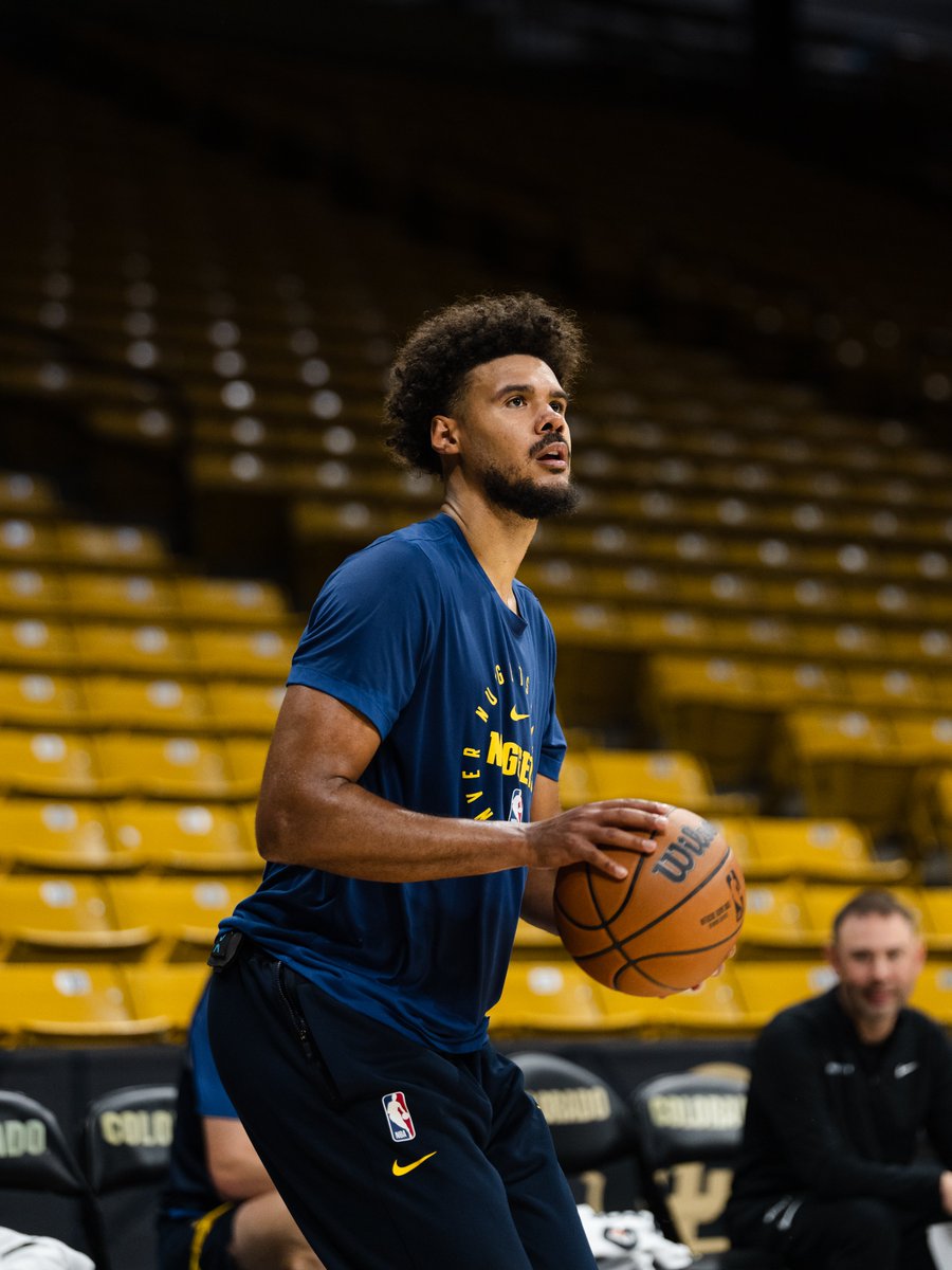 CUBuffs's tweet photo. It's a @nuggets takeover at CUEC! 

#GoBuffs x #MileHighBasketball https://t.co/9kcFkgNxkx