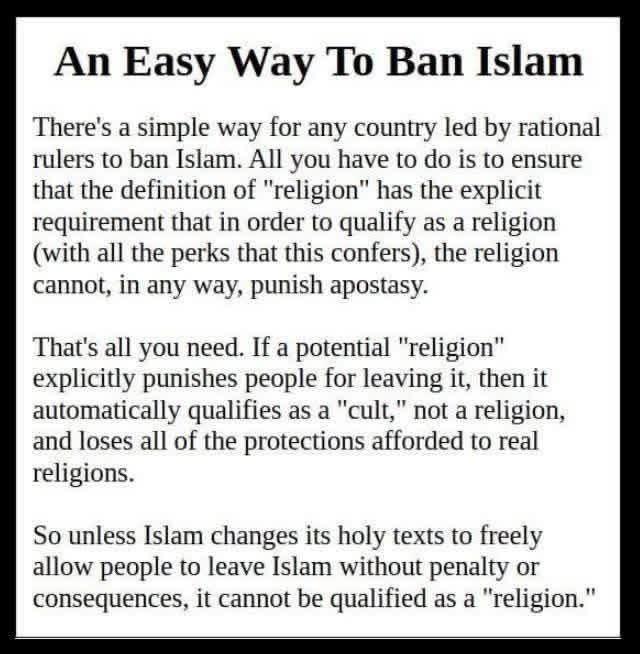 h_norman88675's tweet photo. @TRobinsonNewEra It is not a religion, it is an ideology.  Kick them all The Fuck out of America... They want America Dead. Wake the fuck up ! https://t.co/mo0GUIcFi8