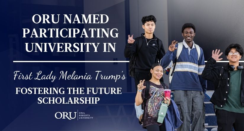 OralRobertsU's tweet photo. Fostering the Future Scholarship Offered at ORU as part of First Lady Melania Trump’s Foster Care Initiative https://t.co/6keUjiIIUC https://t.co/sskAZl2xZU