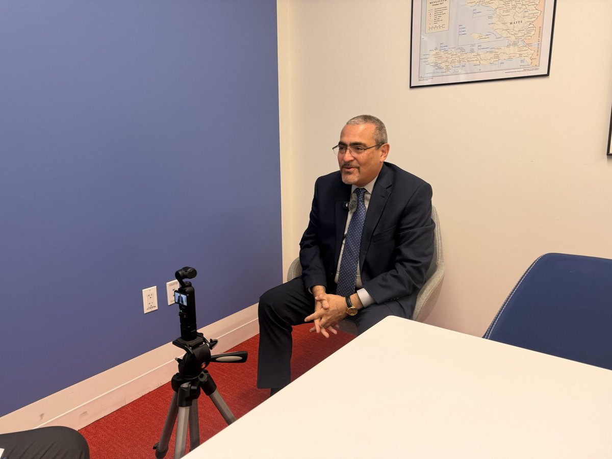 monemmakki's tweet photo. On the margins of #UNG, I spoke with Ramiz Alakbarov, Acting UN Special Coordinator for the #MiddleEast Peace Process.

We discussed the UN’s humanitarian efforts in #Gaza, the deteriorating situation in the #WestBank.

Full interview in Arabic: https://t.co/N0JDlhZZ8n https://t.co/GY4THcpcLX