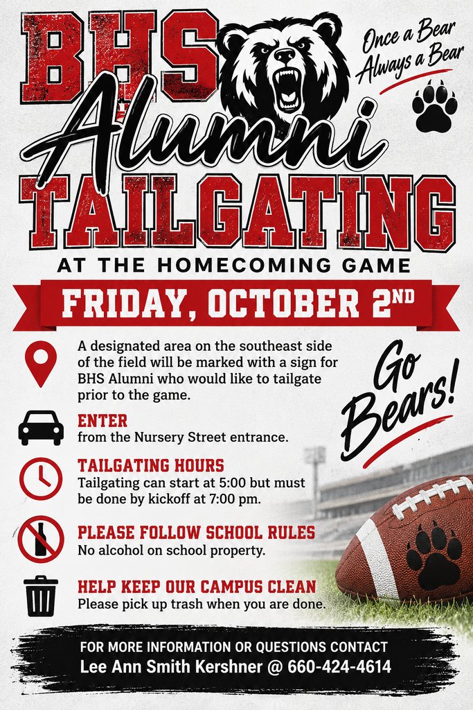 ButlerHSBears's tweet photo. BHS Alumni: Come join the fun. https://t.co/4rwl912feH