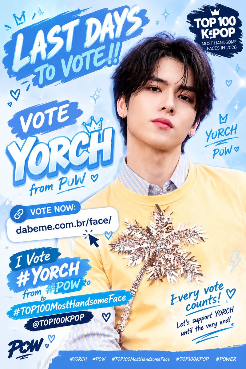 bbenpower's tweet photo. 🔥 LAST DAYS TO VOTE‼️‼️
🔗 VOTE NOW: https://t.co/Ku3KHHa9YN

I Vote #YORCH from #POW to #TOP100MostHandsomeFace
@TOP100KPOP https://t.co/CDJhe3Caas