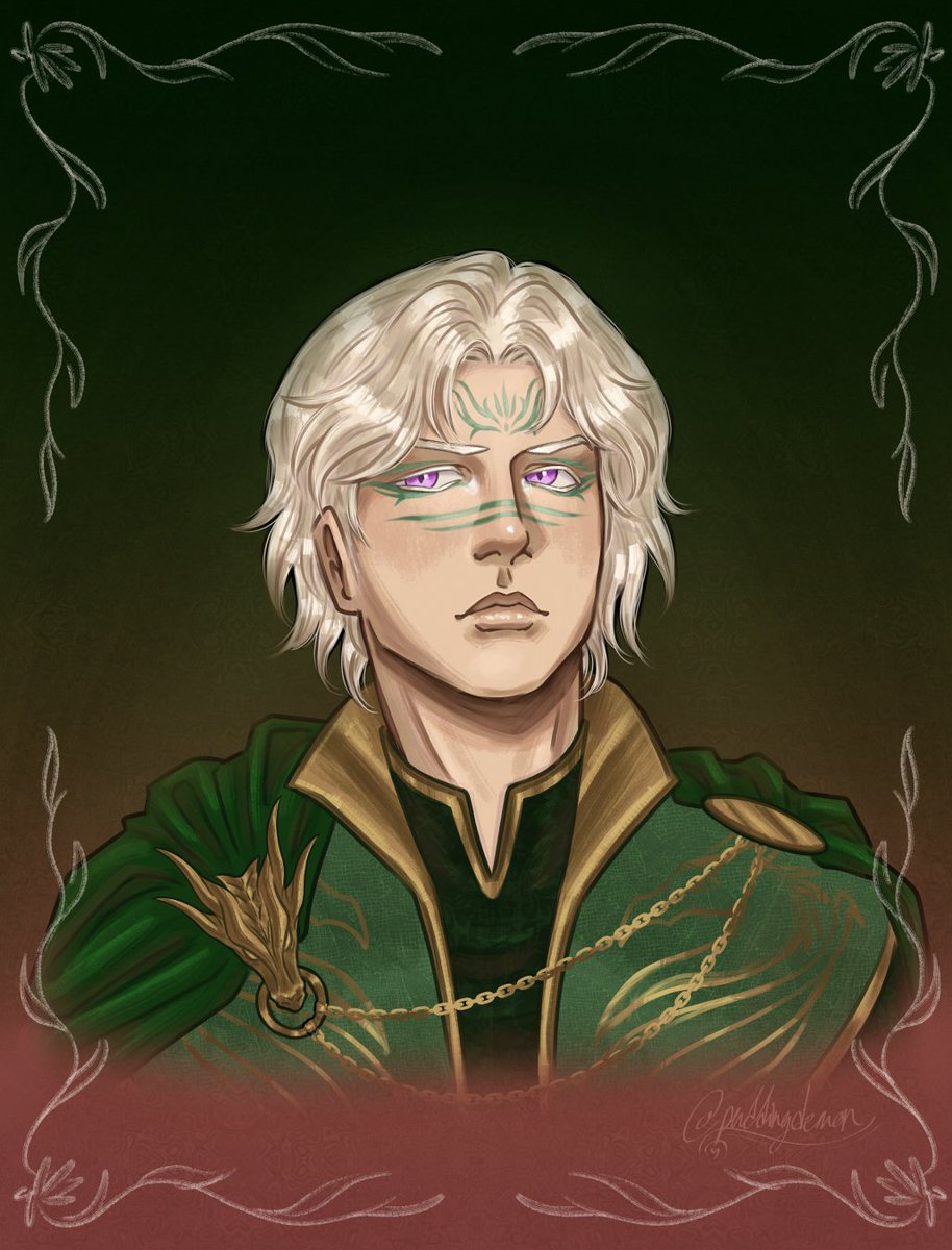_Puddingdemon_'s tweet photo. Commissions for my friend @RemiDragun of his OCs: Jaehaeron Targaryen &amp; Aelyx Targaryen 
#asoiaf #asoiafoc #commissionㅤ https://t.co/7pHrKY5U6W