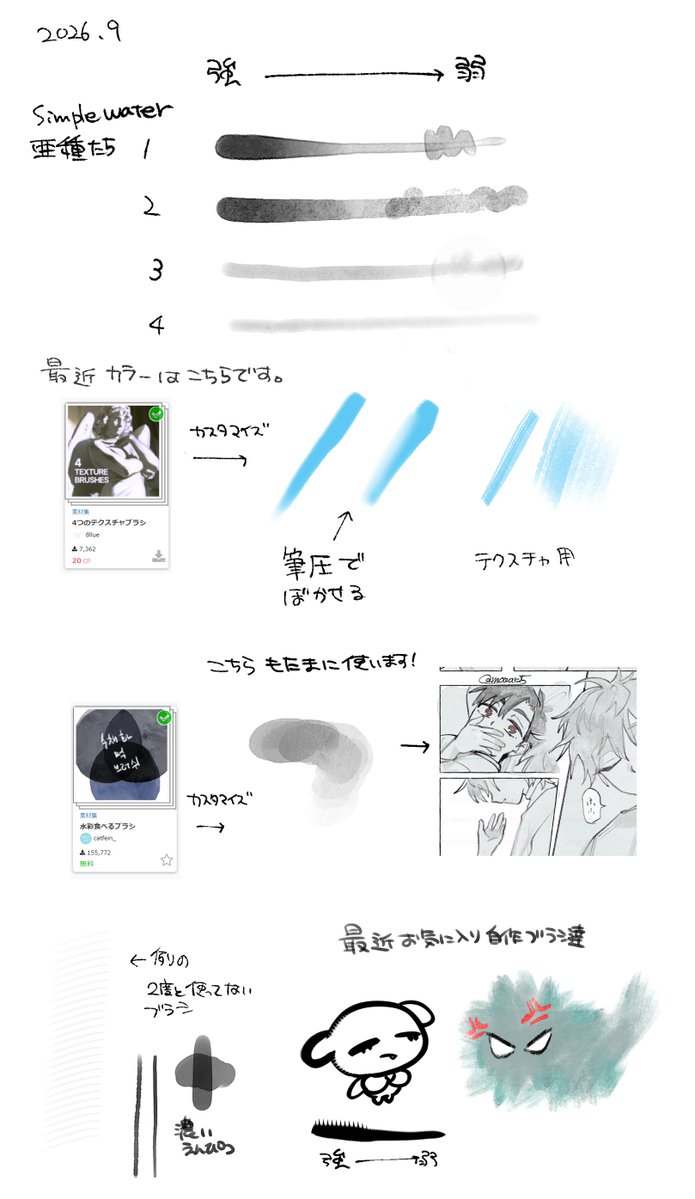 mowar25's tweet photo. おはようございます！
ブラシは描きながらいじくりまわしてしまうので、絵によって若干タッチが違うんですが、基本的にはsimple waterをつかっています！かわいい！！！

https://t.co/i665z2Ls2w https://t.co/OXka02we3f