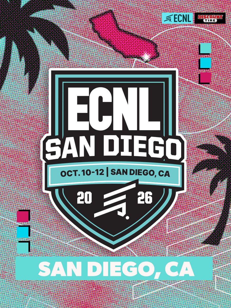 ECNLgirls's tweet photo. San Diego, you’re up. 🌴

And for the first time, hardware is on the line. 🏆

#ECNLSD https://t.co/IDmBiX2yJt
