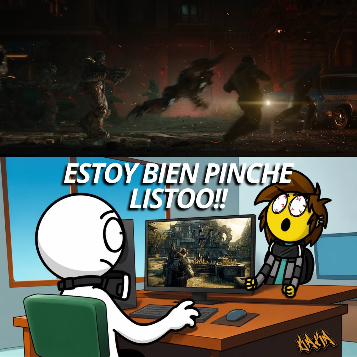 xbarax22's tweet photo. Bandaa, ya estamos a horas para jugar Gears Of War E-DAY después de tanta espera🔥💀 https://t.co/OrVPE8jOuk