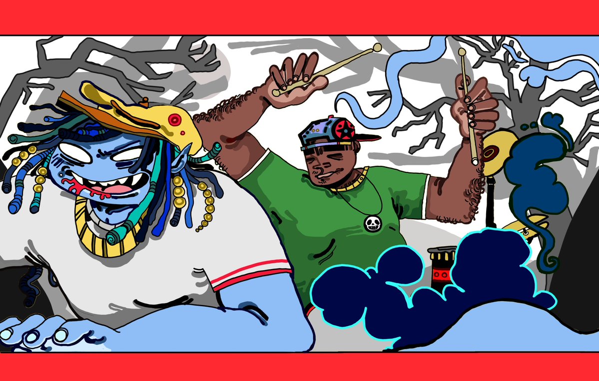 omo_chaoo's tweet photo. Twt is messing upp the quality of Russel and del again pls dont mess it up thanks #gorillaz https://t.co/gxelyLHKNI