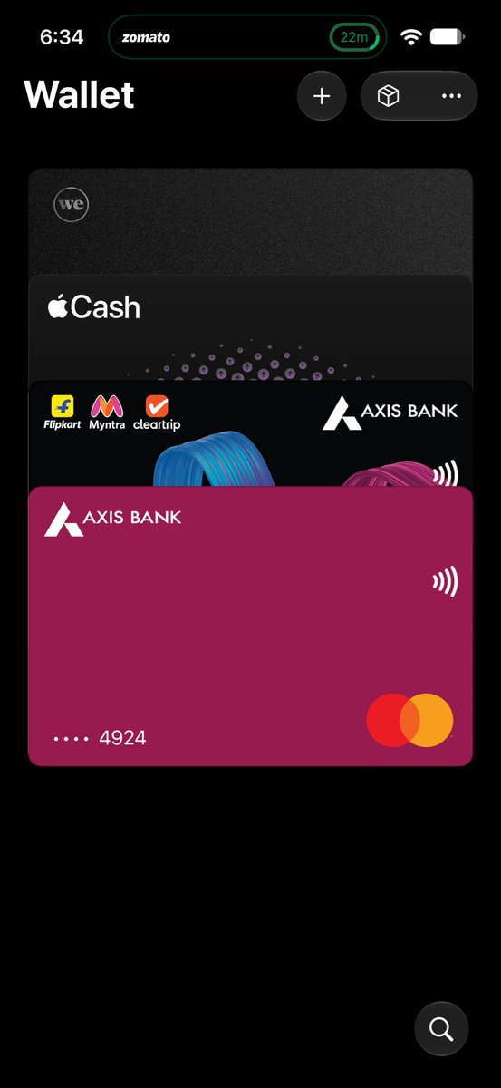 itsRayaan's tweet photo. Apple Pay is now live in India with Axis Bank Credit cards.
Here’s what it looks like using it on Zomato.
#ApplePay #ApplePayIndia https://t.co/Hbvl4X8FgQ