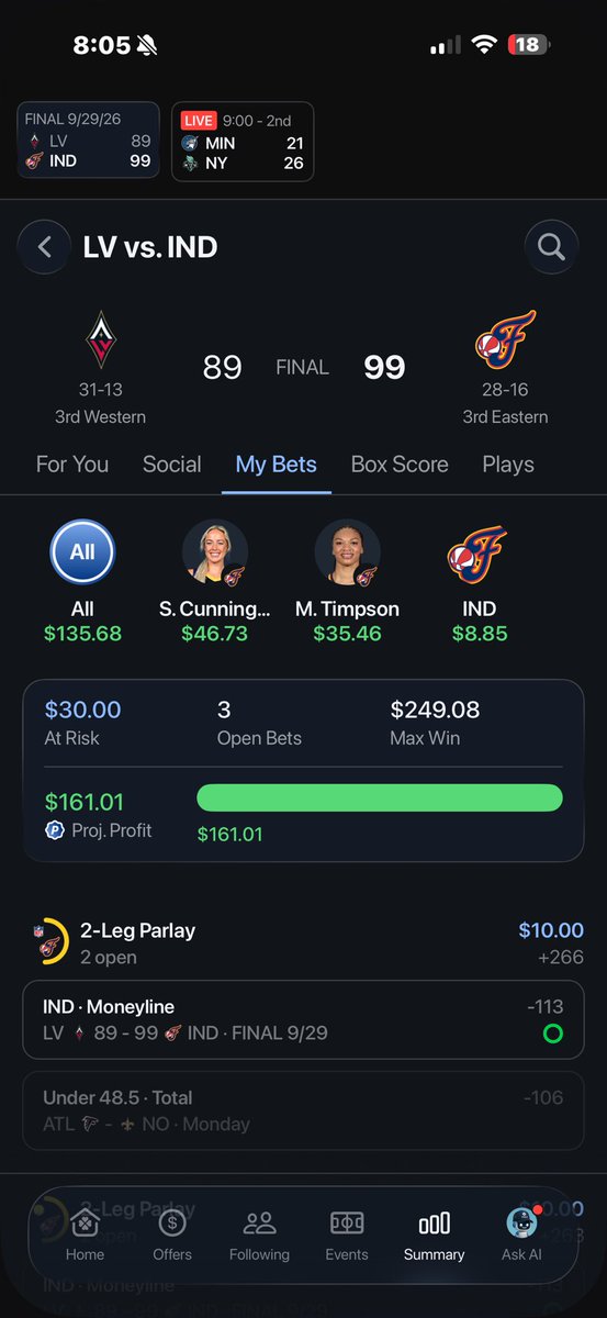 sharpsidepicks7's tweet photo. Well this game was a breeze, thanks to @prop_professor for the data 📈 https://t.co/BttMD2Lhxn