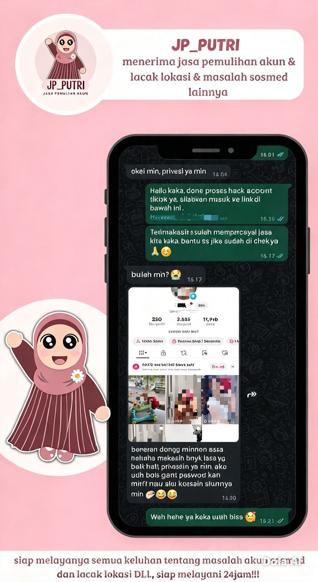 haniyce's tweet photo. OPEN JASA PEMULIHAN &amp; HAPUS AKUN SOSMED🔔

Melayani‼️

💓Pulihkan &amp; Pulihin/Balikin Akun
💓Hapus/Nonaktifkan Akun
💓Hack Akun
💓Sadap Wa/All Sosmed
💓Reset Hp
💓Lacak Lokasi

(Instagram,Tiktok,Gmail/Email,Facebook,Telegram,Twitter/X,Dll)
Konsultasi? WhatsApp di bio!
#zonauangㅤ https://t.co/toAx8fHnnP