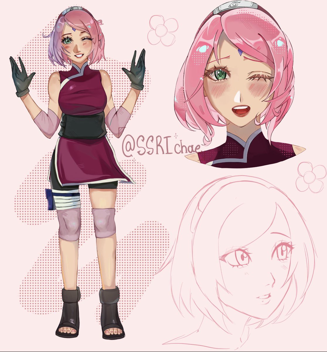SSRIchae's tweet photo. Sakura in my stylee !🩷

i love her sm actually 

#sakuraharuno #NarutoShippūden #narutoart #artmoots #artwork #naruto #moothunt〃・ https://t.co/EItVeXuDxA
