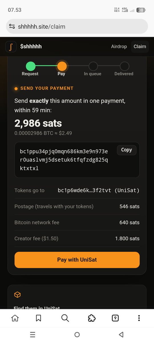 Danzzz07's tweet photo. @t_wixie I have paid the specified amount; how long will it take to receive the $shhhhh tokens?

@t_wixie https://t.co/mGV5HEUV2Y