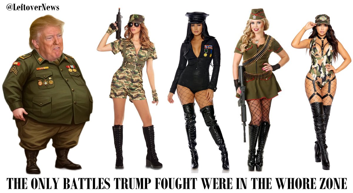 LeftoverNews's tweet photo. @turek4iowa The only battles Trump fought were in the #WhoreZone https://t.co/EKBAvoclWQ